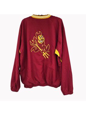 Arizona State Sun Devils Large Pullover Windbreaker V Neck 5 Sports
